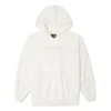 Sweat à capuche ample blanc crème