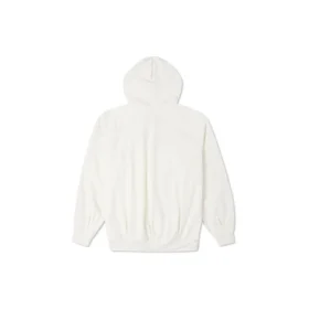 Sweat à capuche ample blanc crème