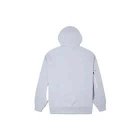 Sweat à capuche ample color block doublé polaire Bleu clair