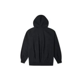 Sweat à capuche ample en maille avec logo brodé, noir