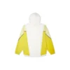 Sweat à capuche athleisure décontracté aux couleurs contrastées, blanc
