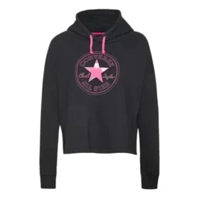Sweat à capuche athleisure décontracté noir