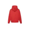 Sweat à capuche avec cordon et logo imprimé Rouge