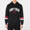 Sweat à capuche avec inscription « Collegiate » – Tailles asiatiques – « Black »