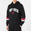 Sweat à capuche avec inscription « Collegiate » – Tailles asiatiques – « Black »