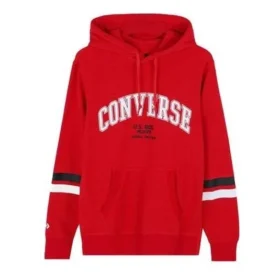 Sweat à capuche avec inscription universitaire, tailles asiatiques « Rouge »