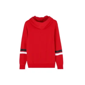 Sweat à capuche avec inscription universitaire, tailles asiatiques « Rouge »