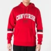 Sweat à capuche avec inscription universitaire, tailles asiatiques « Rouge »