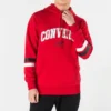 Sweat à capuche avec inscription universitaire, tailles asiatiques « Rouge »