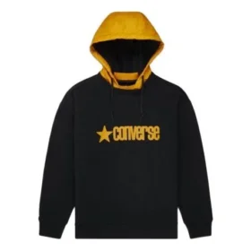 Sweat à capuche avec logo pour homme, noir