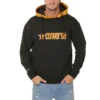 Sweat à capuche avec logo pour homme, noir
