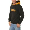 Sweat à capuche avec logo pour homme, noir