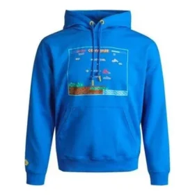 Sweat à capuche avec motif de jeu vidéo, tailles asiatiques « Bleu »