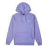 Sweat à capuche avec motif étoile brodé en chevrons – Tailles asiatiques « Violet »