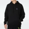 Sweat à capuche avec patch Mountain Club, tailles asiatiques « Noir »