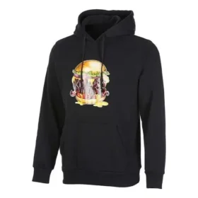 Sweat à capuche Burger, taille asiatique « Noir »