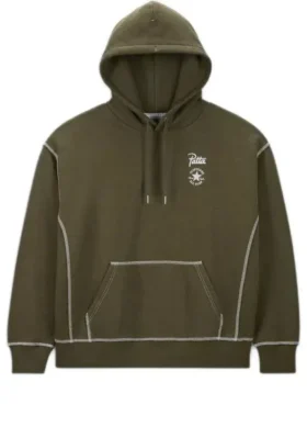 Sweat à capuche Converse x Patta Gold Standard, tailles asiatiques « Utility Green Heather »