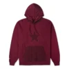 Sweat à capuche Cozy Utility, tailles asiatiques « Burgundy »