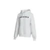Sweat à capuche décontracté et sportif avec logo classique, doublé polaire, blanc
