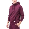 Sweat à capuche demi-zip, tailles asiatiques « Rouge »