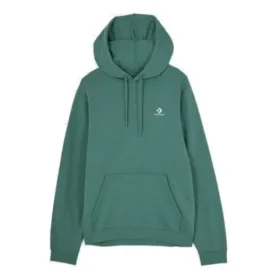 Sweat à capuche en molleton à coupe standard avec motif étoile et chevrons brodés, tailles asiatiques « Vert » Sweat à capuche en molleton à coupe standard avec motif étoile et chevrons brodés, tailles asiatiques « Vert »