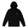 Sweat à capuche en molleton français à chevrons et étoiles brodées, tailles asiatiques « Noir »
