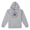 Sweat à capuche en polaire Go-To All Star Patch, coupe standard, tailles asiatiques « Gris »