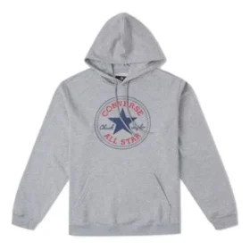 Sweat à capuche en polaire Go-To All Star Patch, coupe standard, tailles asiatiques « Gris »
