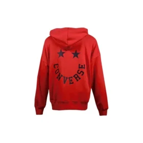 Sweat à capuche en tricot avec logo et cordon de serrage Rouge Sweat à capuche en tricot avec logo et cordon de serrage Rouge