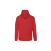 Sweat à capuche et cordon de serrage avec imprimé lettres sur les doigts Rouge