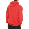 Sweat à capuche et cordon de serrage avec imprimé lettres sur les doigts Rouge