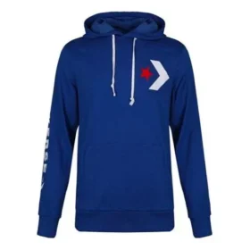 Sweat à capuche à grand logo étoile en chevron, tailles asiatiques « Bleu »