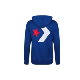 Sweat à capuche à grand logo étoile en chevron, tailles asiatiques « Bleu »