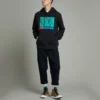Sweat à capuche graphique Equip Worldwide, tailles asiatiques « Noir »