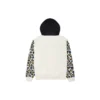 Sweat à capuche à imprimé léopard arc-en-ciel, tailles asiatiques « Off White »
