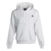 Sweat à capuche à manches longues avec petit logo, blanc