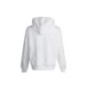 Sweat à capuche à manches longues avec petit logo, blanc