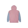Sweat à capuche oversize à blocs de couleur – Tailles asiatiques « Pink Aura Multi »