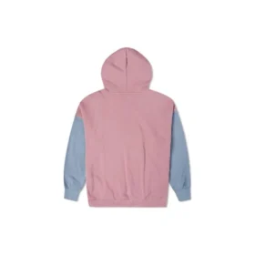 Sweat à capuche oversize à blocs de couleur – Tailles asiatiques « Pink Aura Multi »