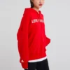 Sweat à capuche oversize Love The Progress 2.0, tailles asiatiques, « Rouge »