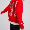 Sweat à capuche oversize Love The Progress 2.0, tailles asiatiques, « Rouge »