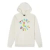 Sweat à capuche recyclé Peace & Unity, tailles asiatiques « Egret »