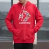Sweat à capuche Star Chevron, tailles asiatiques « Rouge »