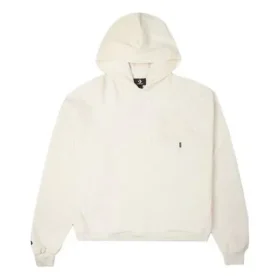 Sweat à capuche Star – Tailles asiatiques « Milk White »