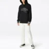 Sweat à capuche Twisted Varsity, tailles asiatiques « Noir »