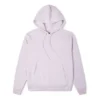 Sweat à capuche uni brodé violet