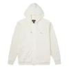 Sweat à capuche utilitaire en molleton French Terry à fermeture éclair intégrale, tailles asiatiques « White »