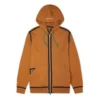 Sweat à capuche UTILITY FULL ZIP – Tailles asiatiques « Dark Soba Brown »