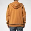 Sweat à capuche UTILITY FULL ZIP – Tailles asiatiques « Dark Soba Brown »