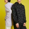 Sweat à capuche V Day, tailles asiatiques « Violet »